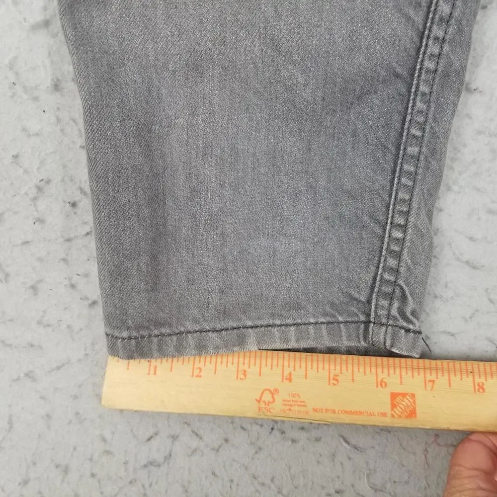 Levis 508 Jeans Mens 36x32‎ Gray Denim Regular Tapered Leg Casual Light Wash
